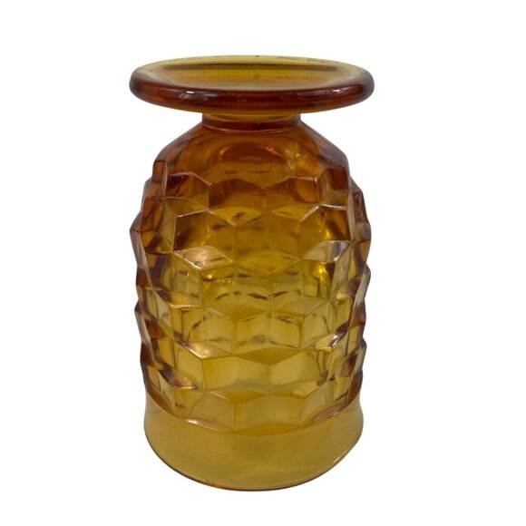 Colony Whitehall Cubist Amber Juice Glass Footed Tumbler - Picture 8 of 12